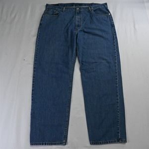 Levi's 42 x 32 550 Relaxed‎ Fit Dark Stonewashed Denim Jeans